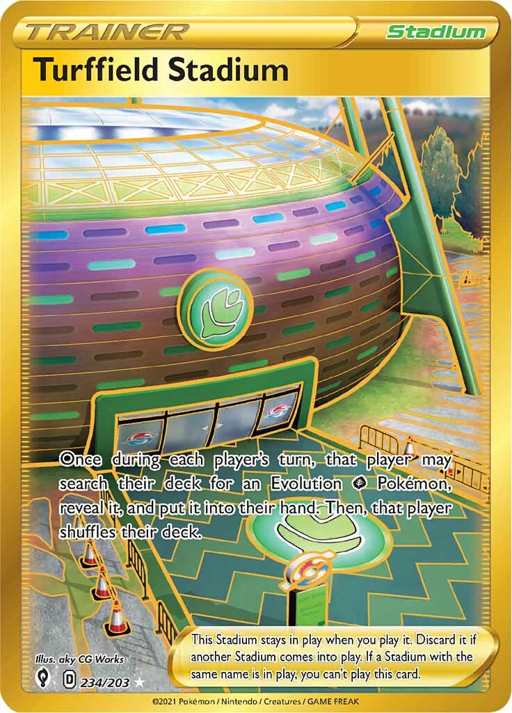 Turffield Stadium (234/203) [Sword & Shield: Evolving Skies] | Good Games Adelaide SA