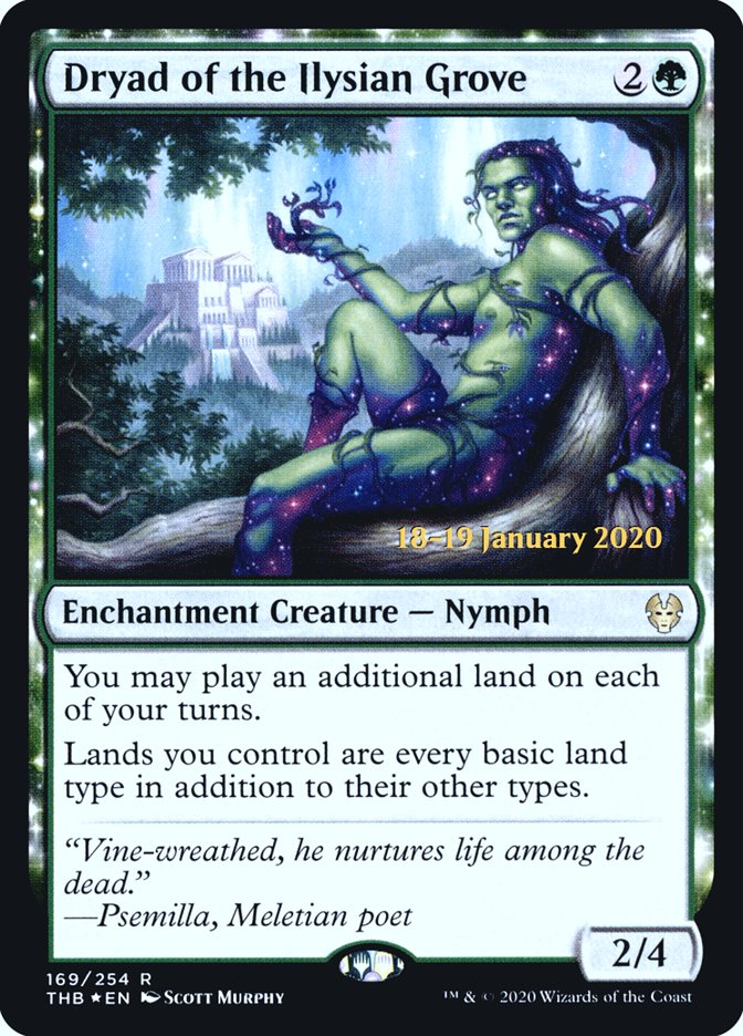 Dryad of the Ilysian Grove [Theros Beyond Death Prerelease Promos] | Good Games Adelaide SA