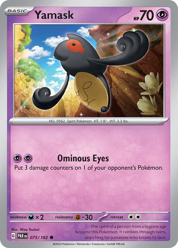 Yamask (075/182) [Scarlet & Violet: Paradox Rift] | Good Games Adelaide SA