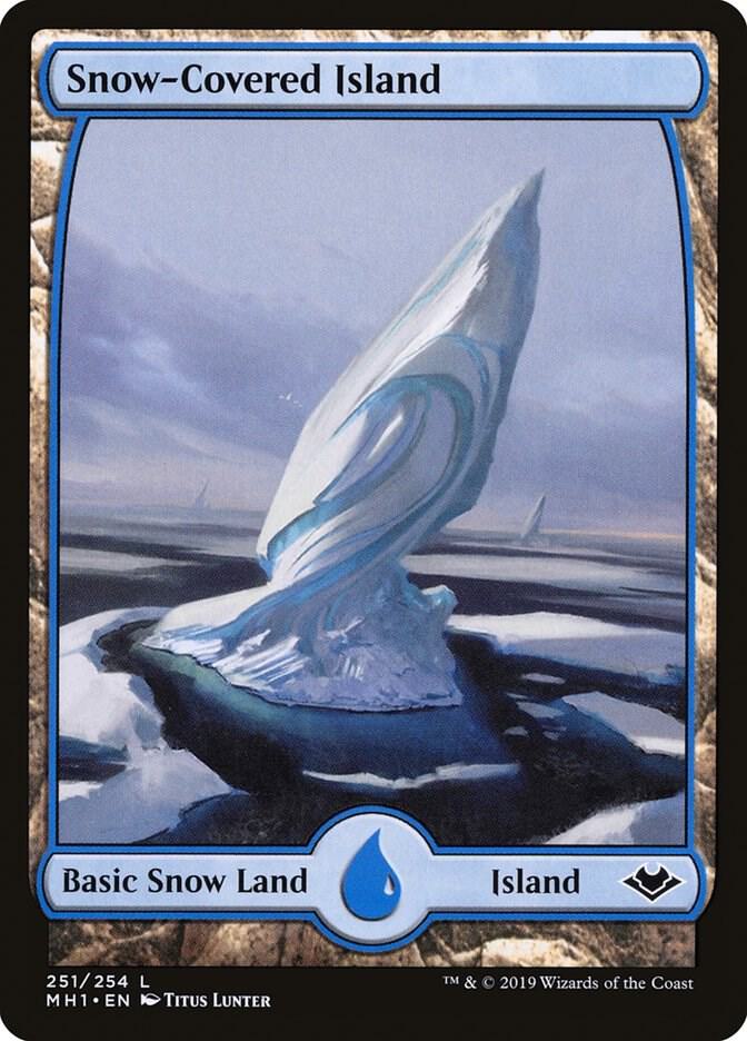 Snow-Covered Island 251 (Modern Horizons)  - Foil | Good Games Adelaide SA