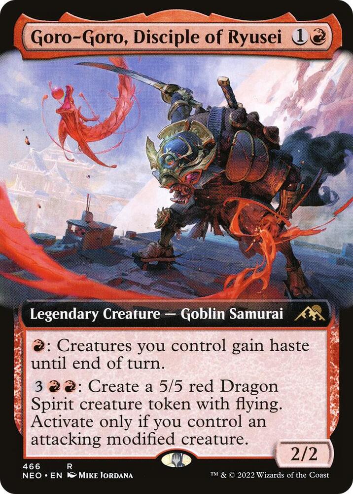 Goro-Goro, Disciple of Ryusei 466 (Kamigawa: Neon Dynasty)  - Extended Art | Good Games Adelaide SA