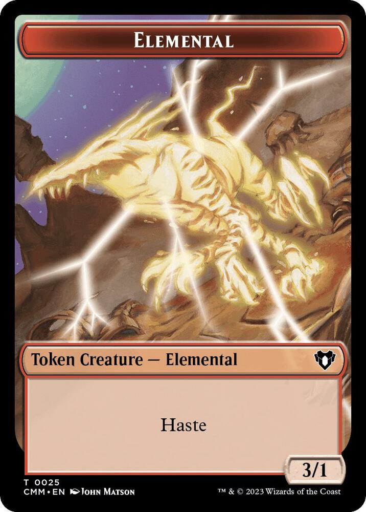 Elemental 0025 Saproling Double Sided Token 25 // 35 (Commander Masters)  | Good Games Adelaide SA