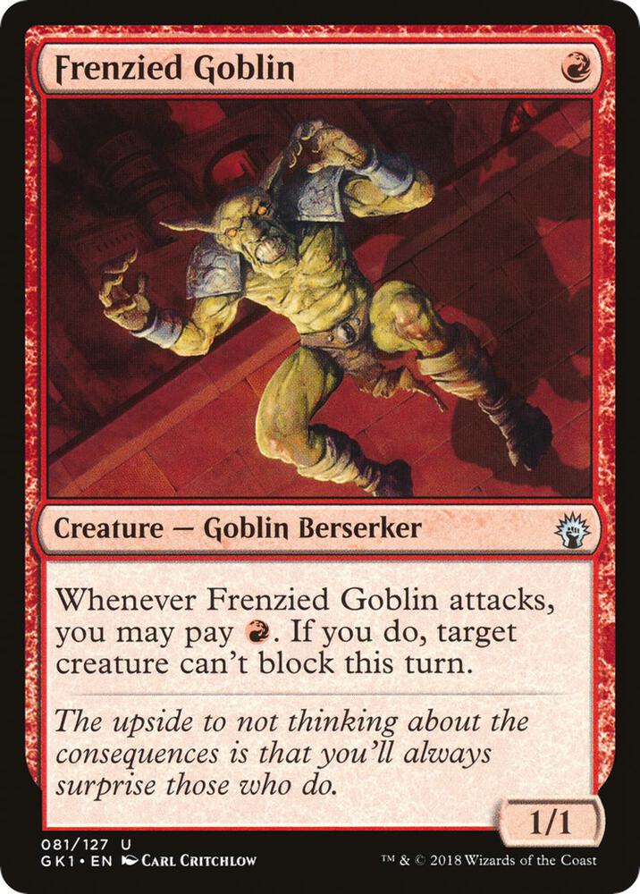 Frenzied Goblin 81 (Guilds of Ravnica: Guild Kits)  | Good Games Adelaide SA