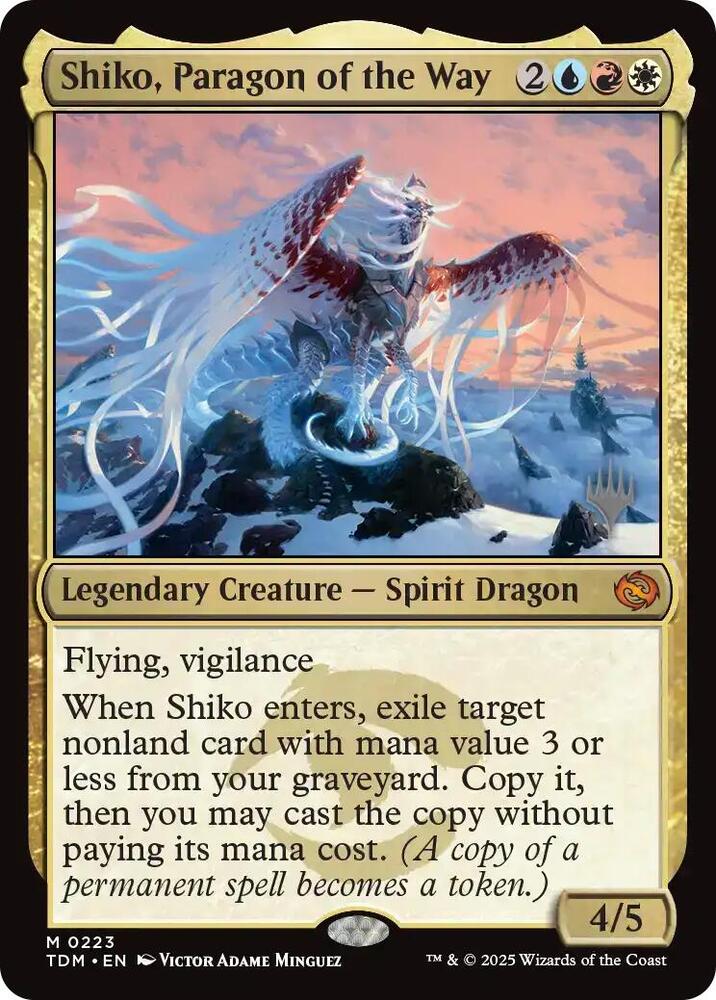 Shiko, Paragon of the Way 223 (Promo Pack: Tarkir: Dragonstorm)  | Good Games Adelaide SA