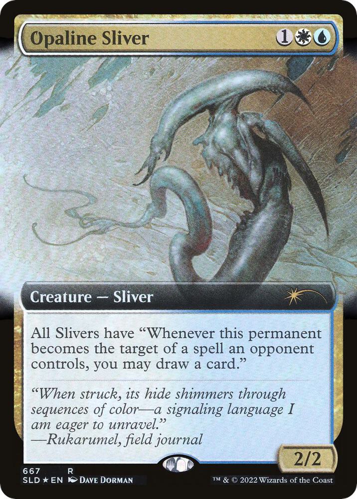 Opaline Sliver Extended Art 667 (Secret Lair Drop Series)  - Foil | Good Games Adelaide SA