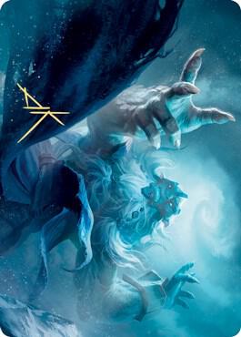 Cyclone Summoner Art Card Gold Stamped Signature 13 (Art Series: Kaldheim)  | Good Games Adelaide SA
