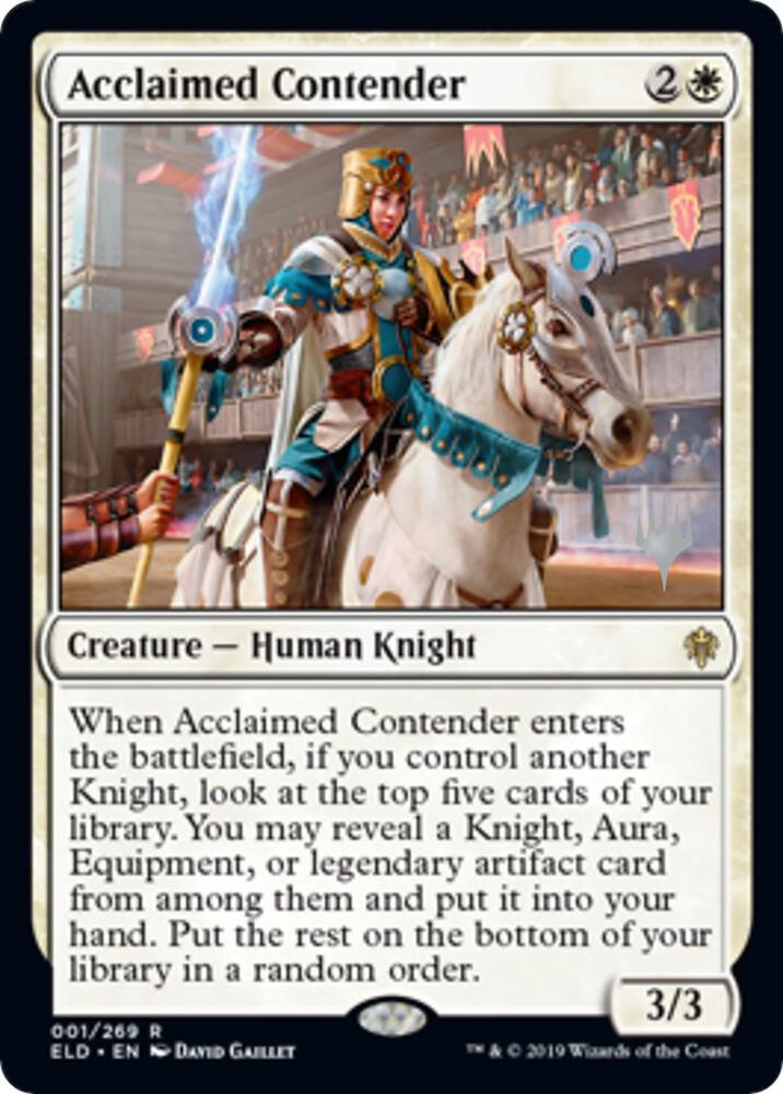 Acclaimed Contender 1 (Promo Pack: Throne of Eldraine)  - Foil | Good Games Adelaide SA
