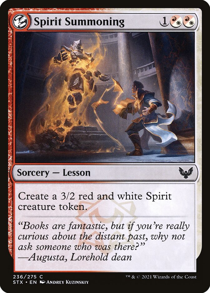 Spirit Summoning 236 (Strixhaven: School of Mages)  - Foil | Good Games Adelaide SA