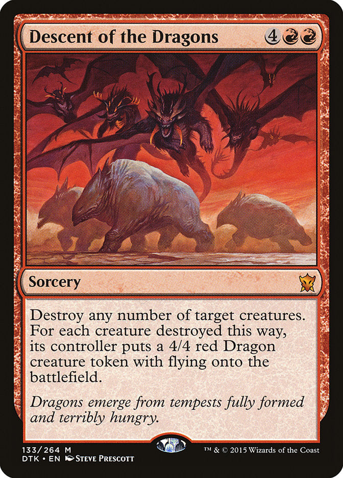 Descent of the Dragons 133 (Dragons of Tarkir)  - Foil | Good Games Adelaide SA