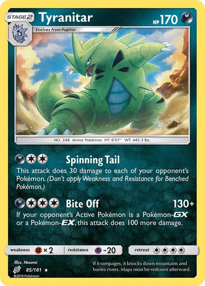 Tyranitar 85/181 (SM - Team Up)  - Holofoil | Good Games Adelaide SA