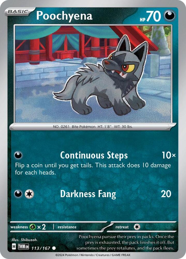 Poochyena 113/167 (SV06: Twilight Masquerade)  | Good Games Adelaide SA