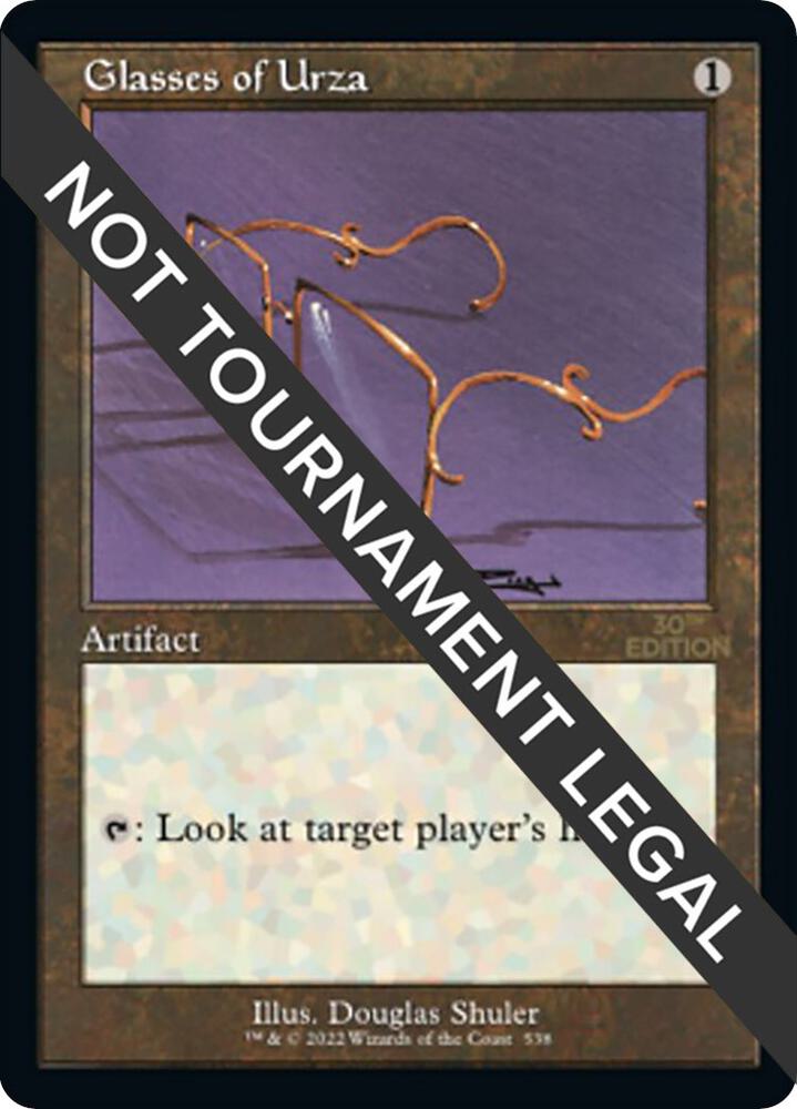 Glasses of Urza Retro Frame 538/594 (30th Anniversary Edition)  | Good Games Adelaide SA