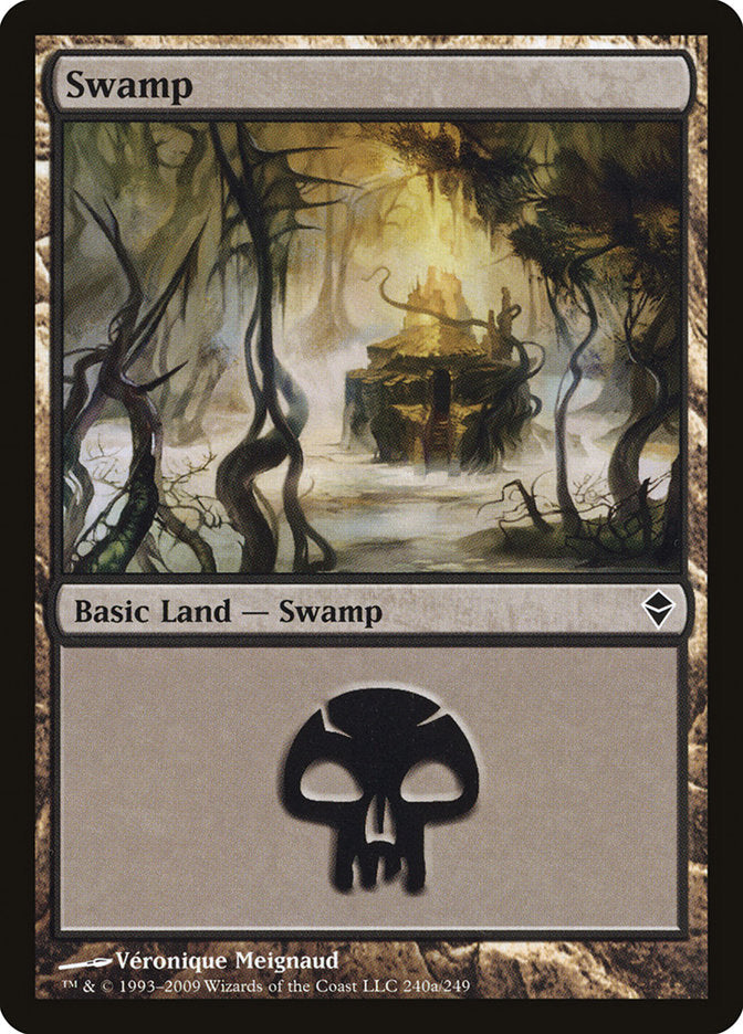 Swamp (240a) [Zendikar] | Good Games Adelaide SA