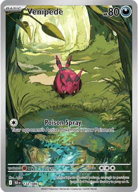 Venipede 132/086 (SV: Black Bolt)  - Holofoil | Good Games Adelaide SA
