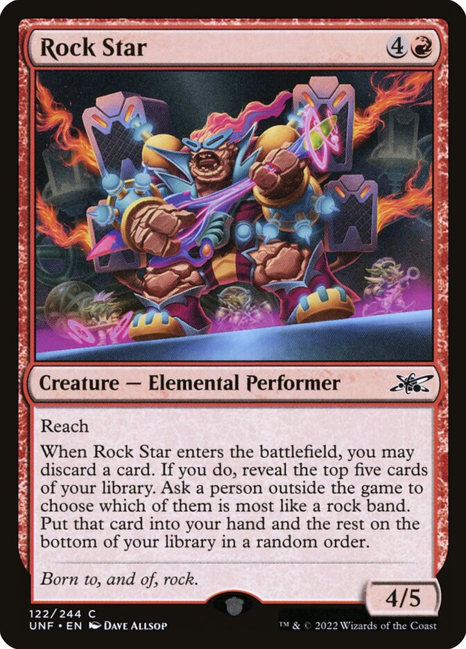 Rock Star 122 (Unfinity)  - Foil | Good Games Adelaide SA