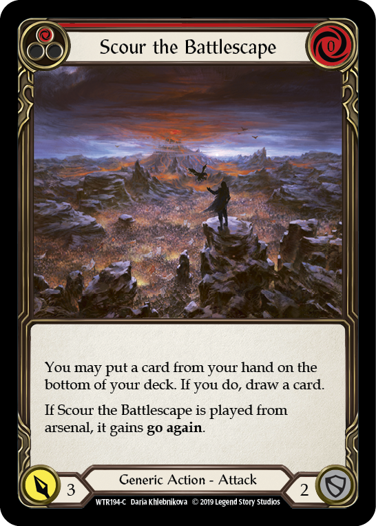 Scour the Battlescape (Red) [WTR194-C] Alpha Print Normal | Good Games Adelaide SA