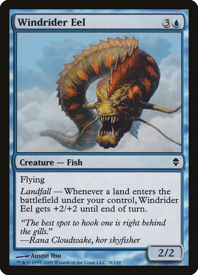 Windrider Eel 78 (Zendikar)  - Foil | Good Games Adelaide SA