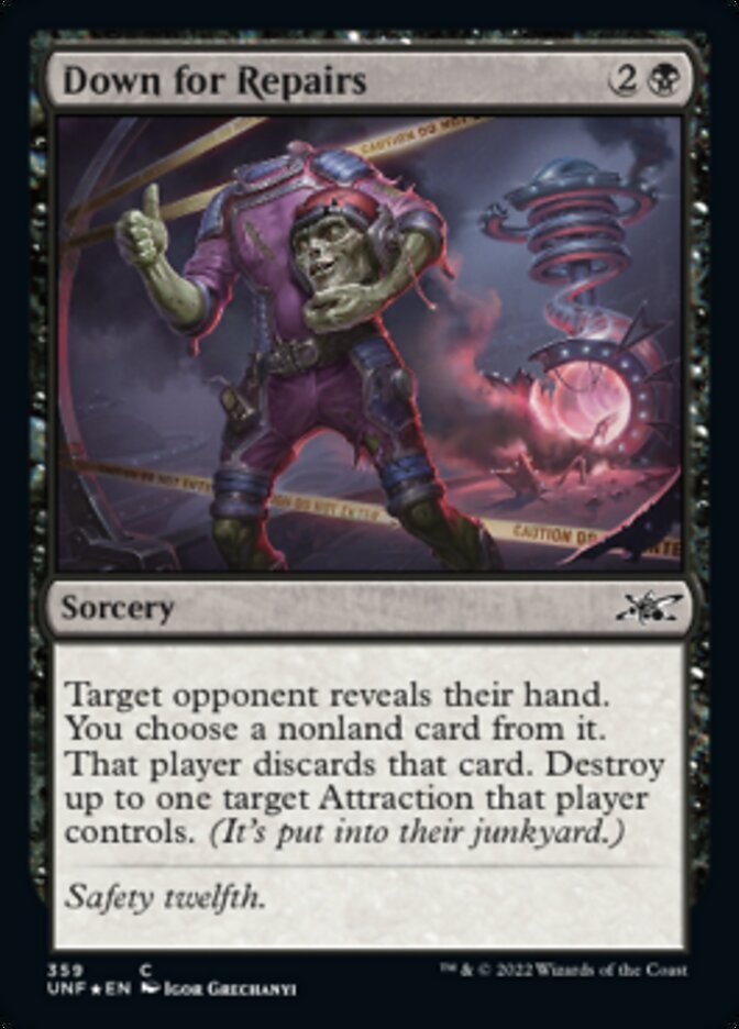 Down for Repairs (Galaxy Foil) [Unfinity] | Good Games Adelaide SA