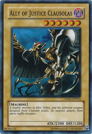 Ally of Justice Clausolas [HA01-EN014] Super Rare | Good Games Adelaide SA