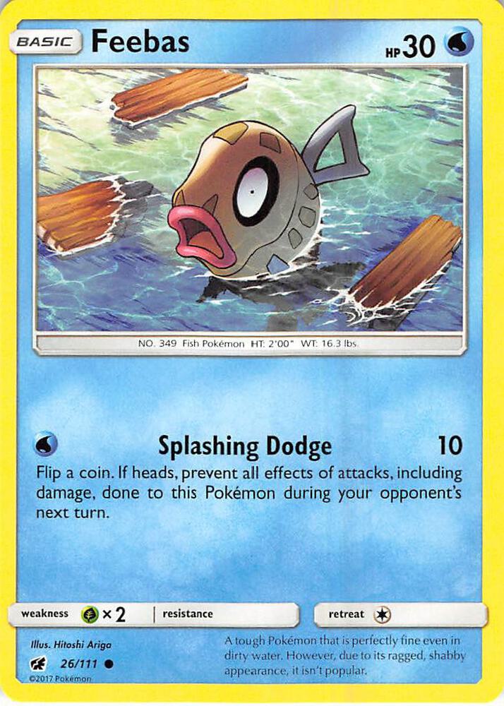 Feebas 26/111 (SM - Crimson Invasion)  | Good Games Adelaide SA