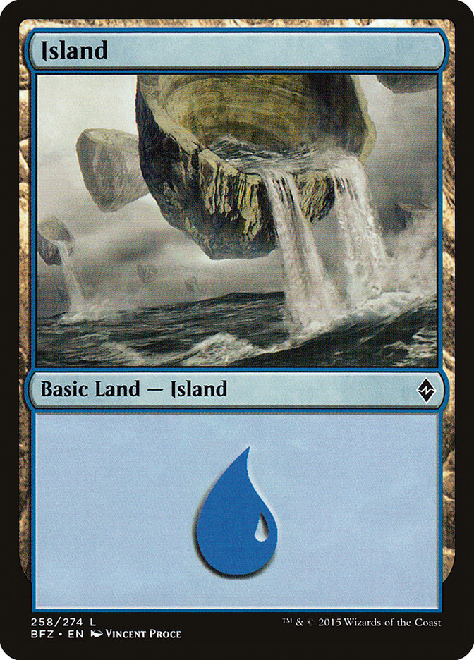 Island (258) [Battle for Zendikar] | Good Games Adelaide SA