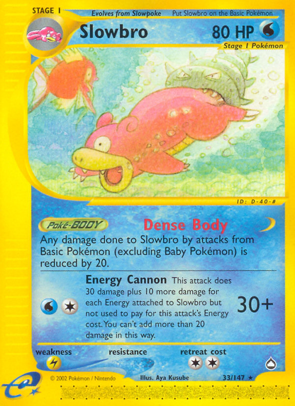 Slowbro (33/147) [Aquapolis] | Good Games Adelaide SA
