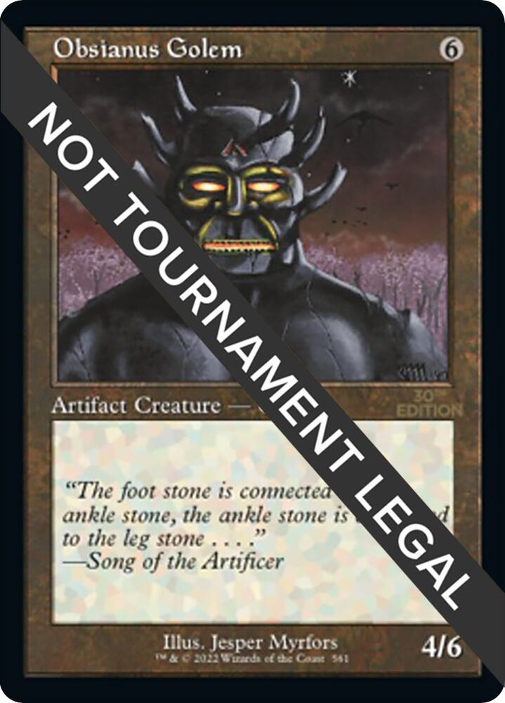 Obsianus Golem Retro Frame 561/594 (30th Anniversary Edition)  | Good Games Adelaide SA