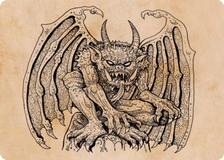 Cloister Gargoyle (Showcase) Art Card [Dungeons & Dragons: Adventures in the Forgotten Realms Art Series] | Good Games Adelaide SA