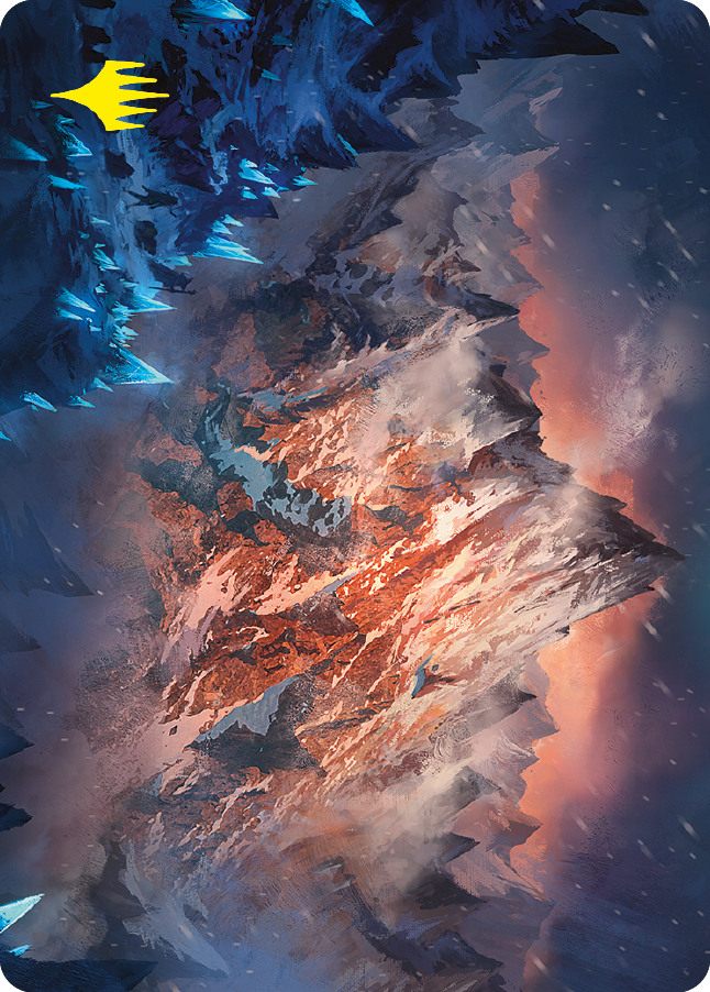 Mountain Art Card (Gold-Stamped Signature) [The Lord of the Rings: Tales of Middle-earth Art Series] | Good Games Adelaide SA