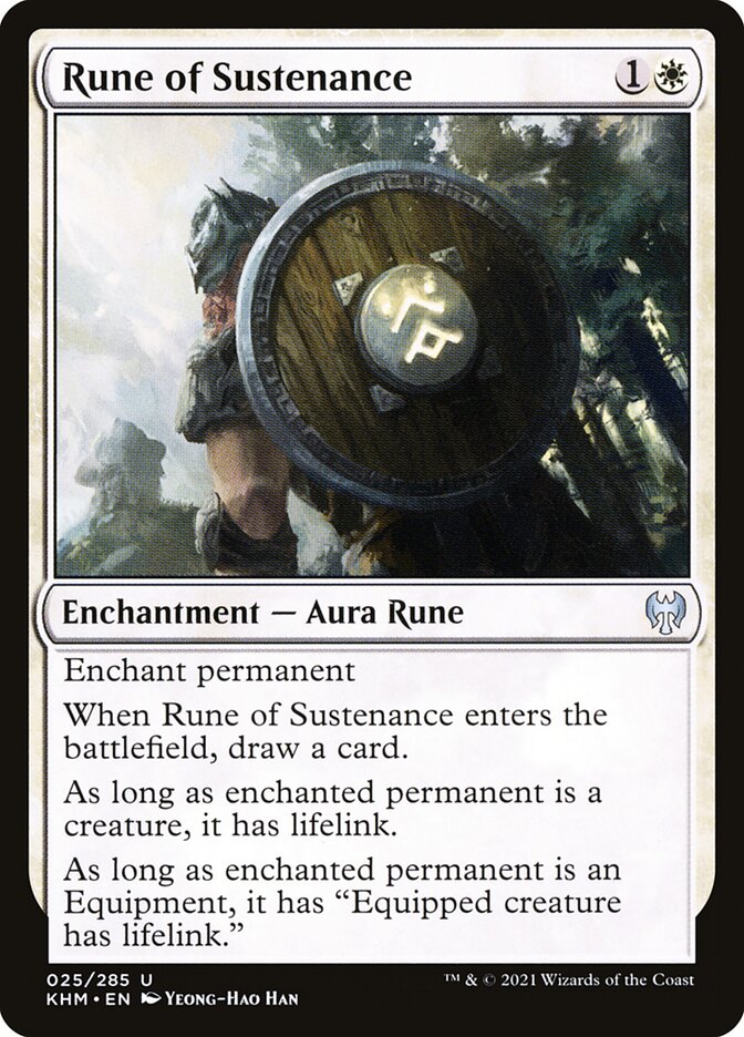 Rune of Sustenance 25 (Kaldheim)  | Good Games Adelaide SA