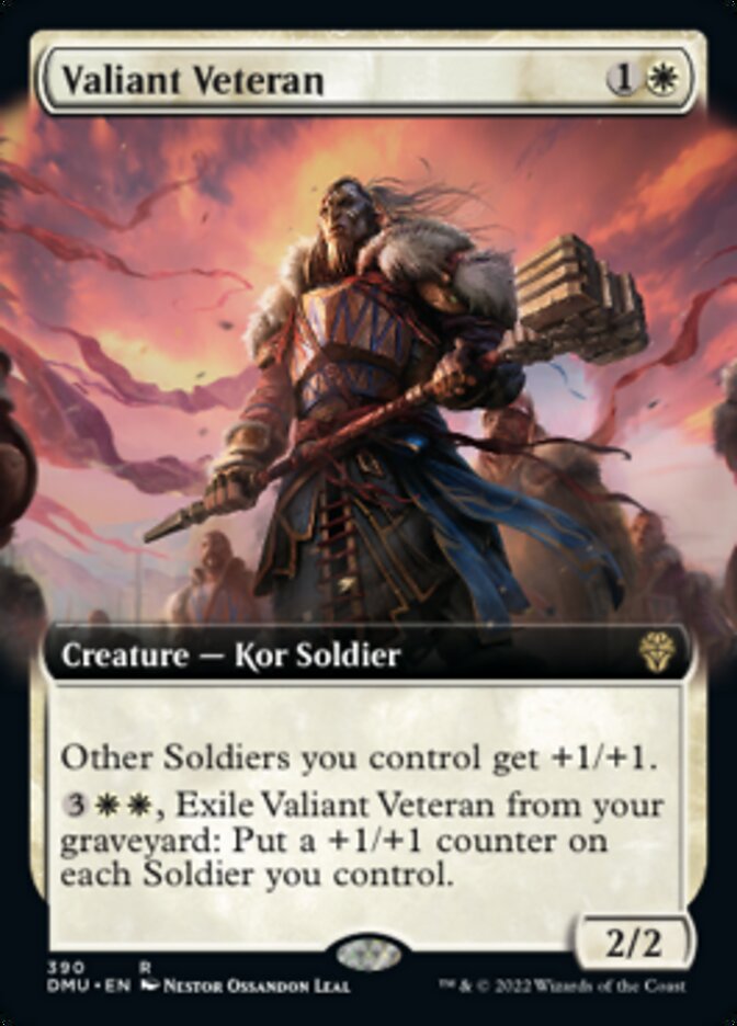 Valiant Veteran (Extended Art) [Dominaria United] | Good Games Adelaide SA