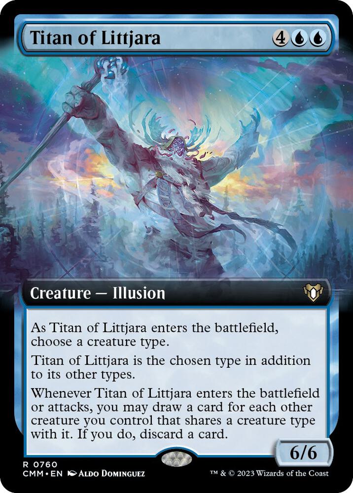 Titan of Littjara 760 (Commander Masters)  - Extended Art Foil | Good Games Adelaide SA