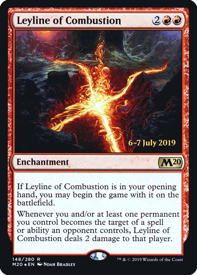 Leyline of Combustion  [Core Set 2020 Prerelease Promos] | Good Games Adelaide SA