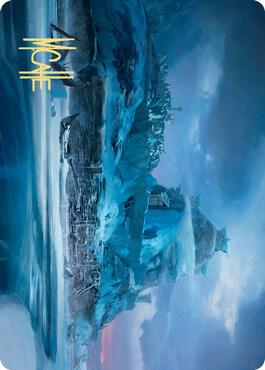 Port of Karfell Art Card Gold Stamped Signature 72 (Art Series: Kaldheim)  | Good Games Adelaide SA