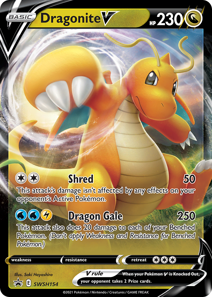 Dragonite V (SWSH154) (Jumbo Card) [Sword & Shield: Black Star Promos] | Good Games Adelaide SA