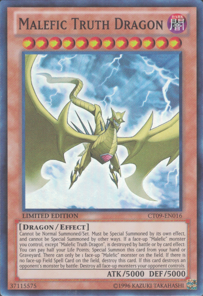 Malefic Truth Dragon [CT09-EN016] Super Rare | Good Games Adelaide SA