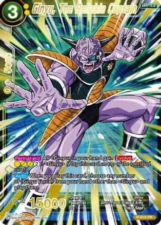 Ginyu, The Reliable Captain (Gold Stamped) [P-019] | Good Games Adelaide SA