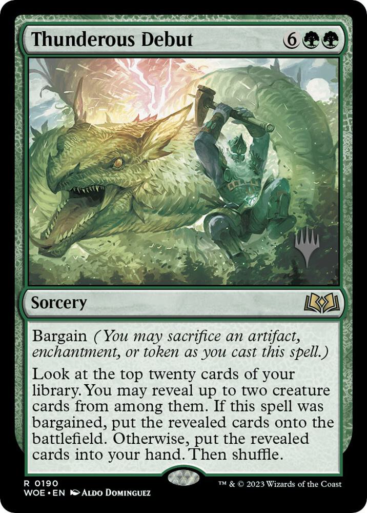 Thunderous Debut 190 (Promo Pack: Wilds of Eldraine)  | Good Games Adelaide SA
