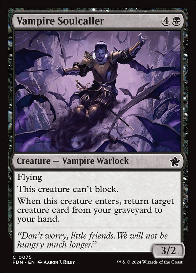 Vampire Soulcaller 75 (Foundations)  - Foil | Good Games Adelaide SA