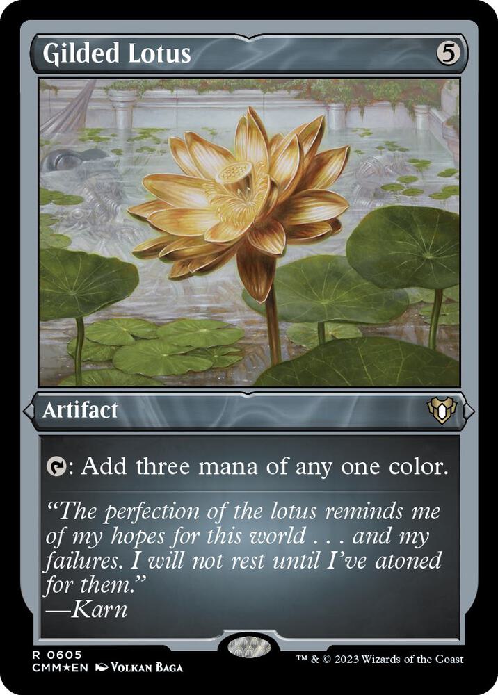 Gilded Lotus 605 (Commander Masters)  - Etched Foil | Good Games Adelaide SA