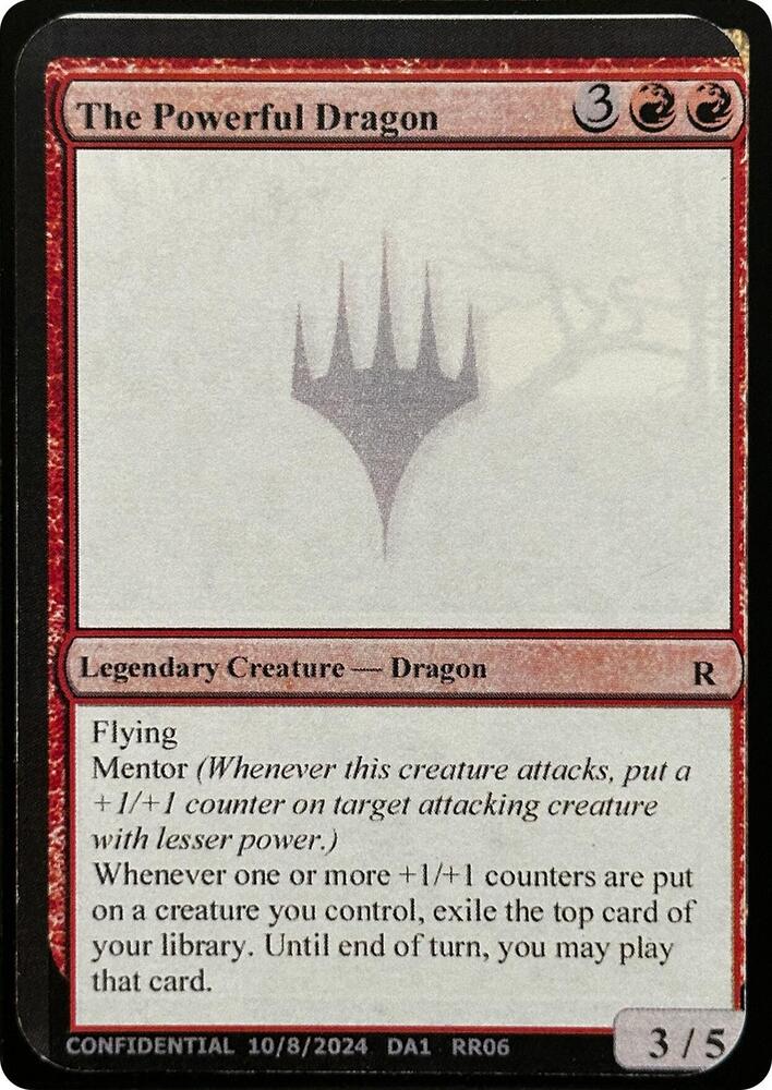 The Powerful Dragon  (Un-Known Event Playtest Cards)  | Good Games Adelaide SA