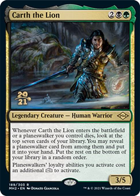 Carth the Lion 189 (Prerelease Cards)  - Foil | Good Games Adelaide SA
