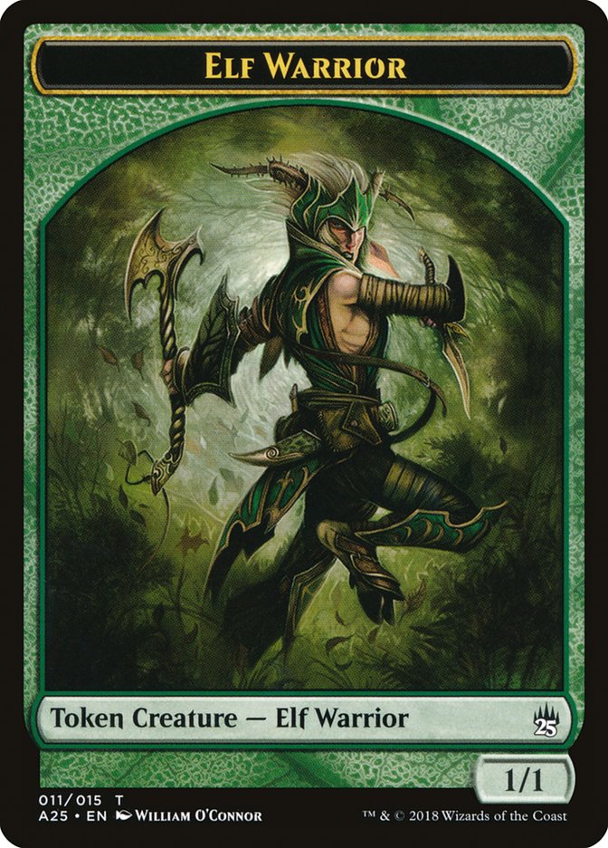 Elf Warrior Token (011) [Masters 25 Tokens] | Good Games Adelaide SA