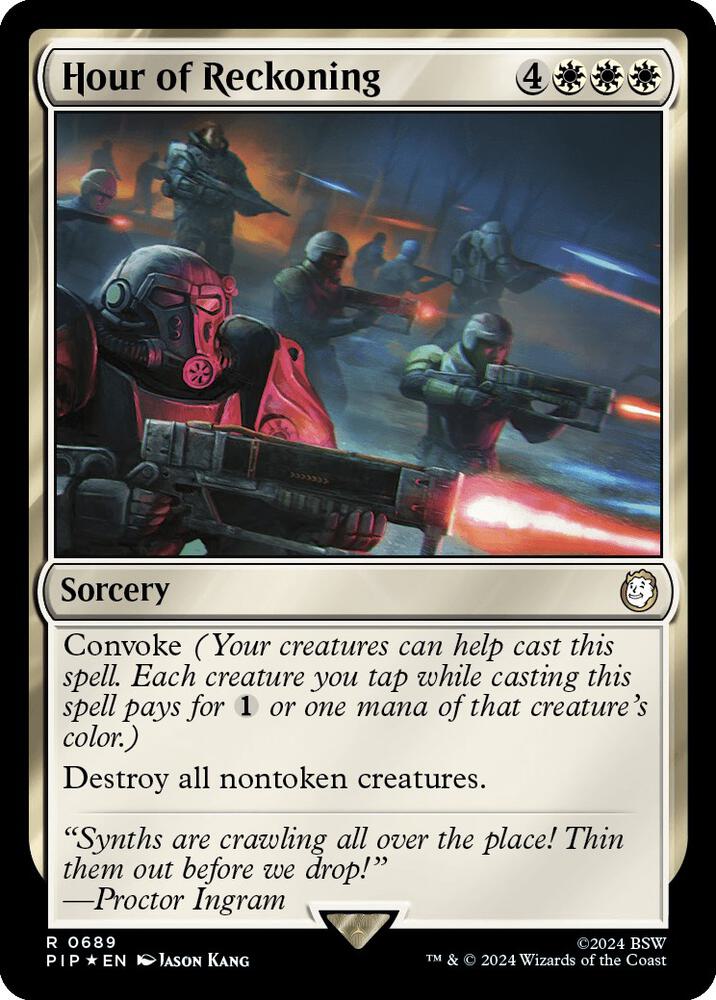 Hour of Reckoning Surge Foil 689 (Universes Beyond: Fallout)  - Foil | Good Games Adelaide SA