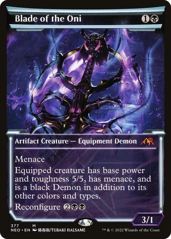 Blade of the Oni 377 (Kamigawa: Neon Dynasty)  - Showcase Foil | Good Games Adelaide SA