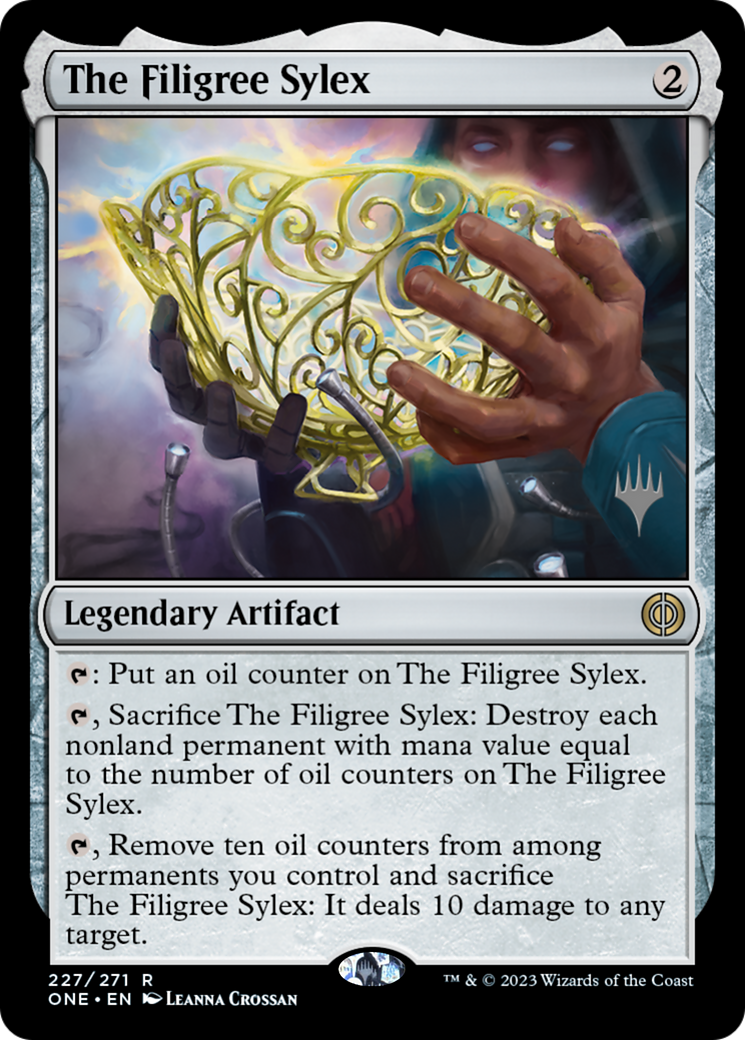 The Filigree Sylex (Promo Pack) [Phyrexia: All Will Be One Promos] | Good Games Adelaide SA