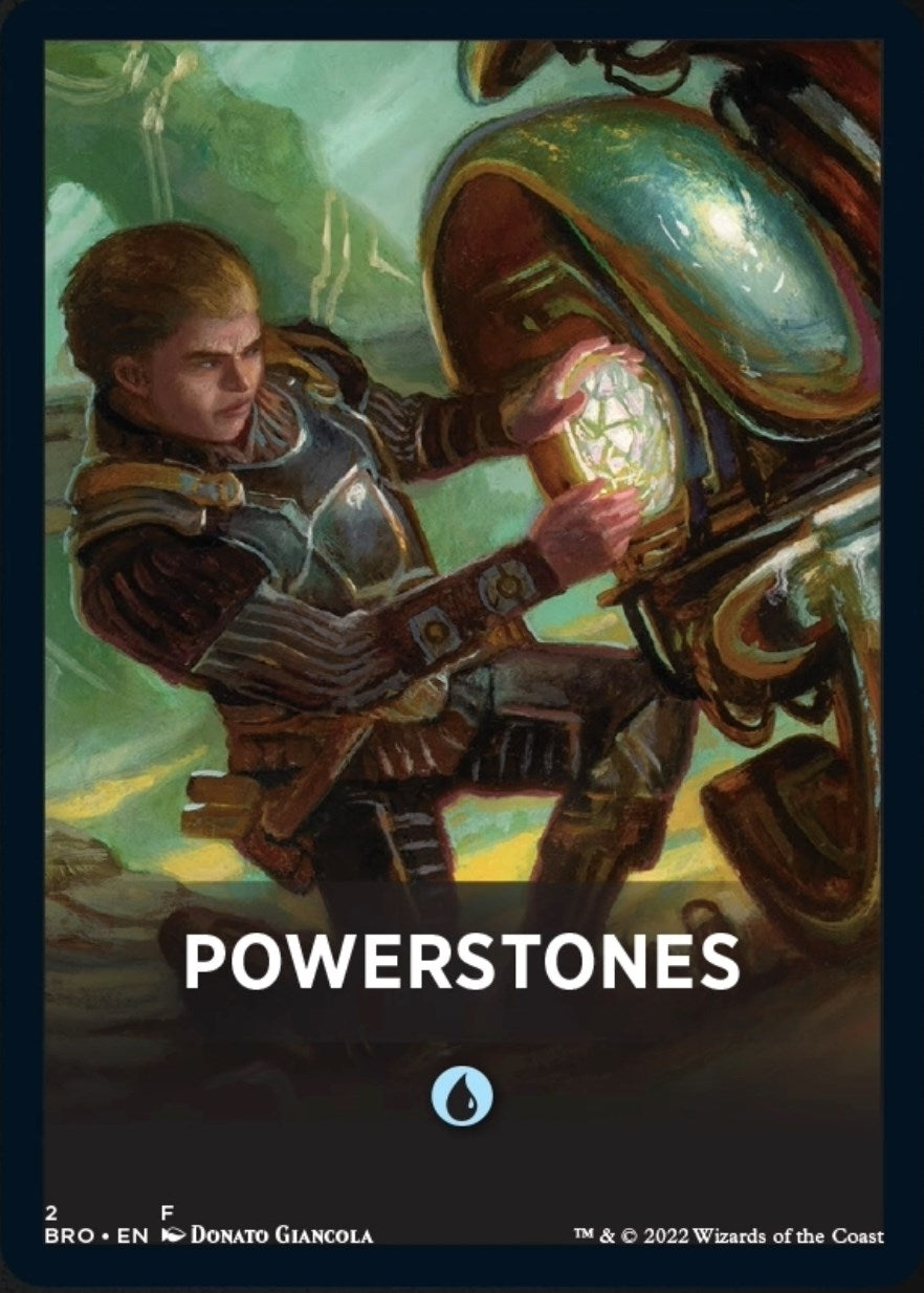 Powerstones Theme Card [The Brothers' War Tokens] | Good Games Adelaide SA
