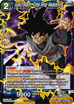 Goku Black, Time Ring Awakening (Unison Warrior Series Boost Tournament Pack Vol. 7) (P-369) [Tournament Promotion Cards] | Good Games Adelaide SA