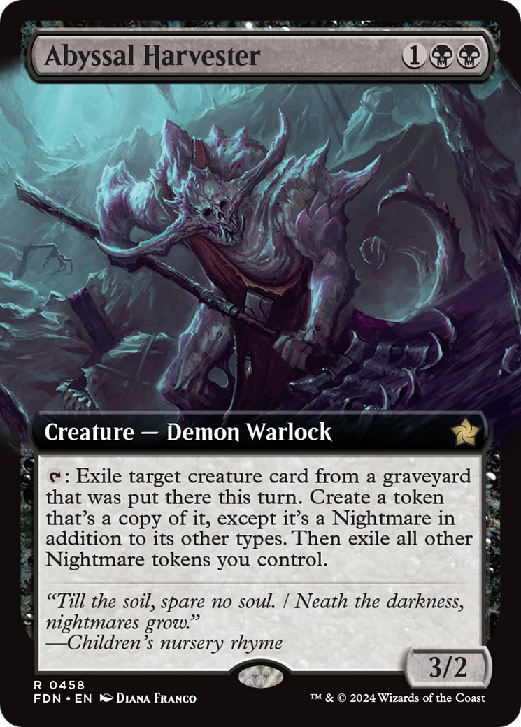 Abyssal Harvester (Extended Art) [Foundations] | Good Games Adelaide SA