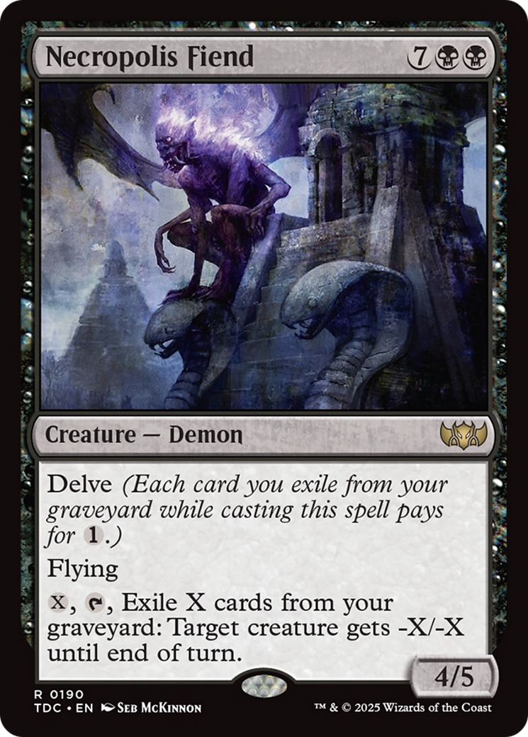 Necropolis Fiend [Tarkir: Dragonstorm Commander] | Good Games Adelaide SA